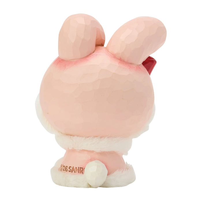 Pink bunny ears on a white background