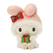 Decorative My Melody figurine with a gift on a white background