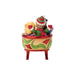 Peanuts characters in a festive sleigh figurine