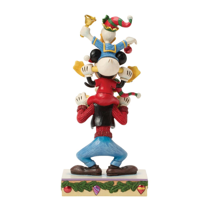 Animated character figurine with colorful outfit on a white background