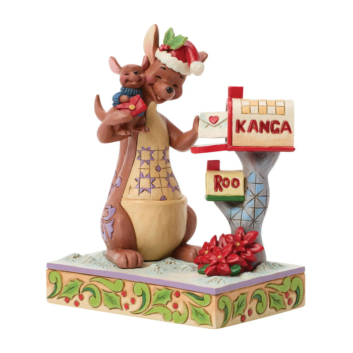 Decorative figurine of a kangaroo and koala with a mailbox and 'Kanga' and 'Roo' text on a white background.