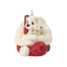 Animated character figurine with a red base on a white background