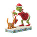 Grinch Tying Antlers Max by Jim Shore