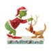 Grinch Tying Antlers Max by Jim Shore
