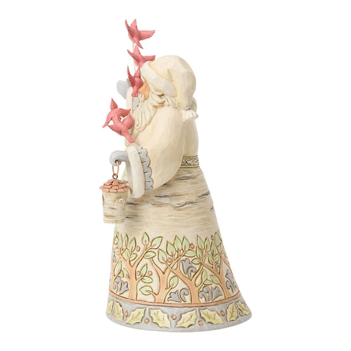 Decorative figurine with a floral design on a white background