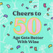 CHeers to 50 Cocktail Napkin