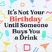 Birthday Drink Cocktail Napkin
