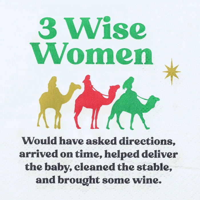 Three Wise Women Cocktail Napkin