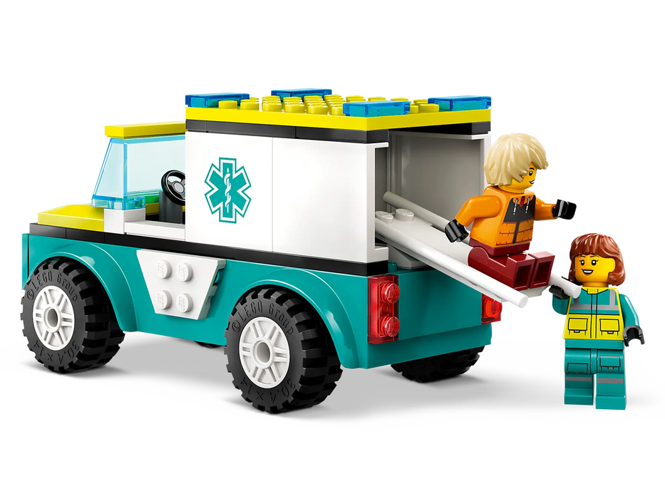 LEGO® Emergency Ambulance and Snowboarder