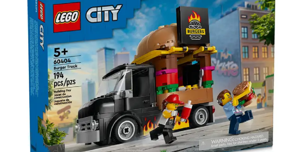 Lego fire truck online burger