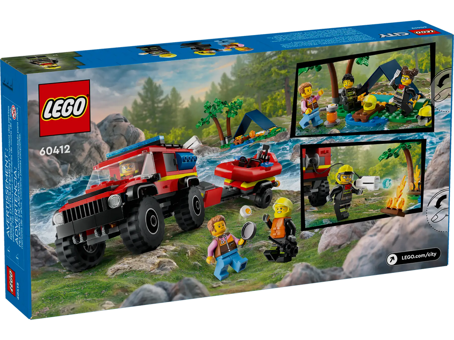 LEGO® 4x4 Fire Truck with Rescue Boat — Trudy's Hallmark