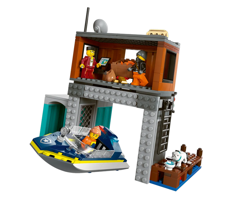 LEGO® Police Speedboat and Crooks' Hideout