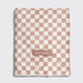 Terracotta Checker XL Hair Towel Wrap