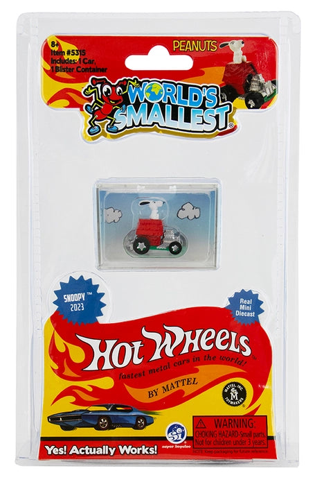 World’s Smallest Hot Wheels Peanuts Flying Ace Car