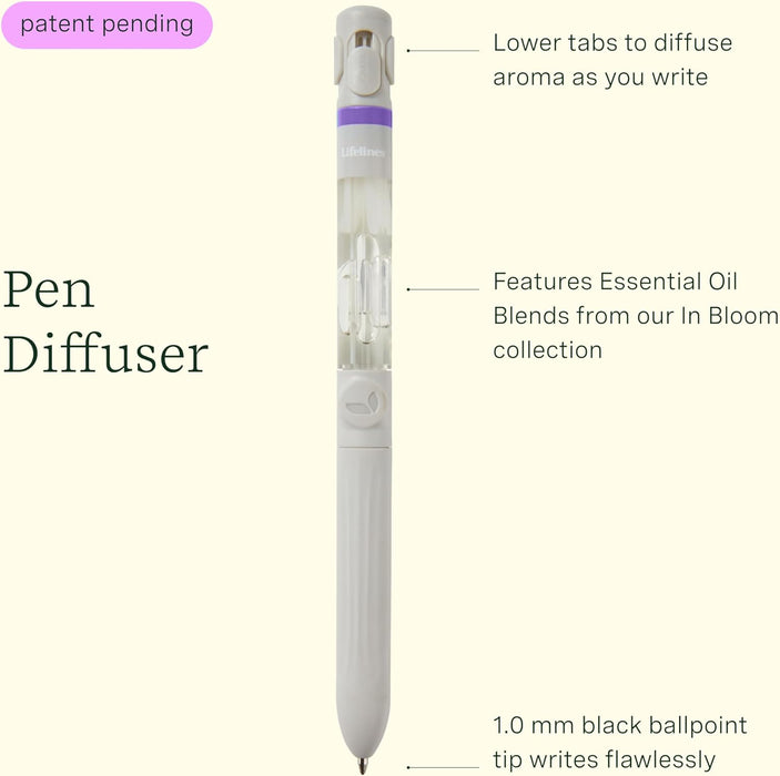 Lifelines Pen Diffuser in In Bloom Essential Oil Blends