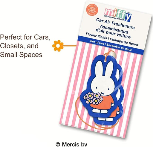 Miffy Dreamy Petals Hanging Car Air Fresheners, Set of 2
