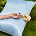 Kitsch x Bridgerton Satin Pillowcase in Toile De Blue - Standard