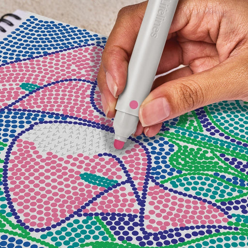 Lifelines Flowart Dot-By-Letter Botanicals Guided Art Meditations