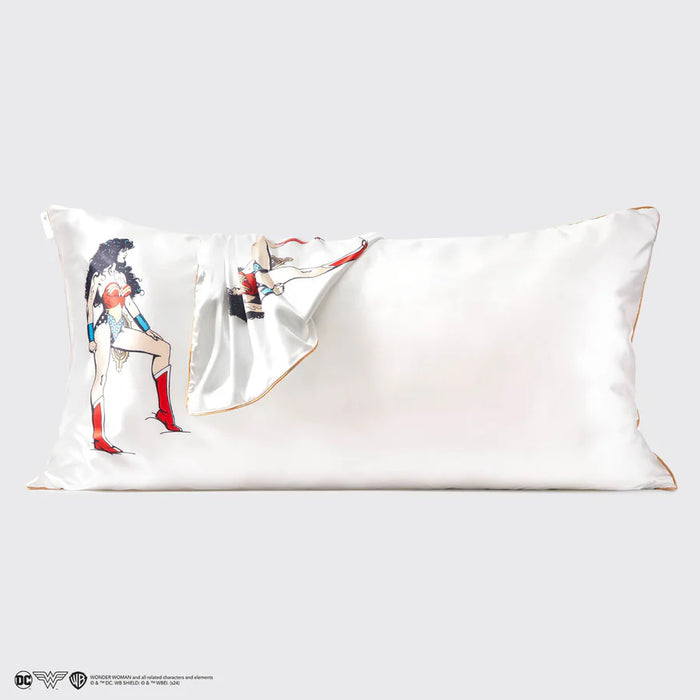 Kitsch x Wonder Woman Satin Pillowcase in Believe in Wonder - King