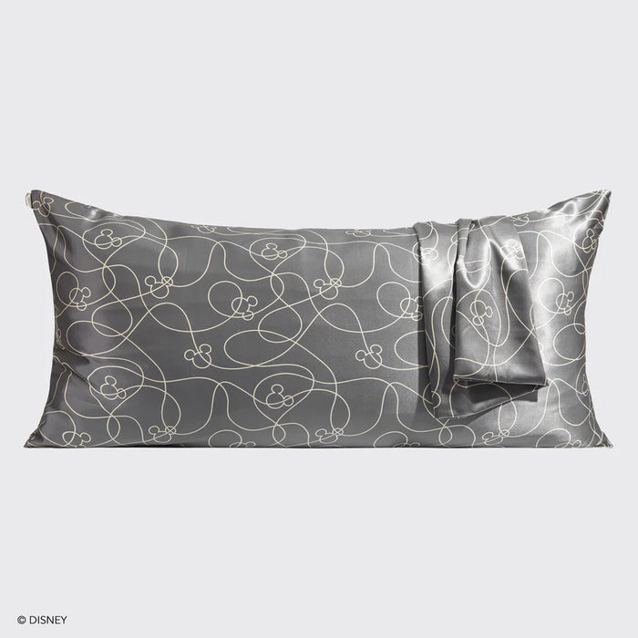 Kitsch x Mickey and Minnie Satin Pillowcase in Mickey Maze - King