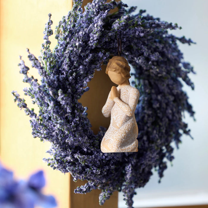 Prayer of Peace Ornament - Seeking the quiet within