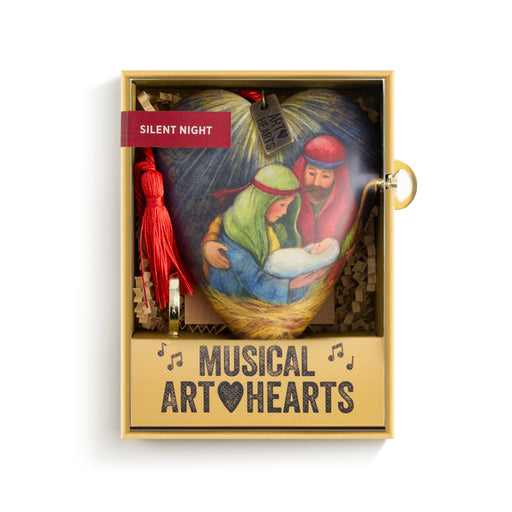 Musical Nativity Art Heart