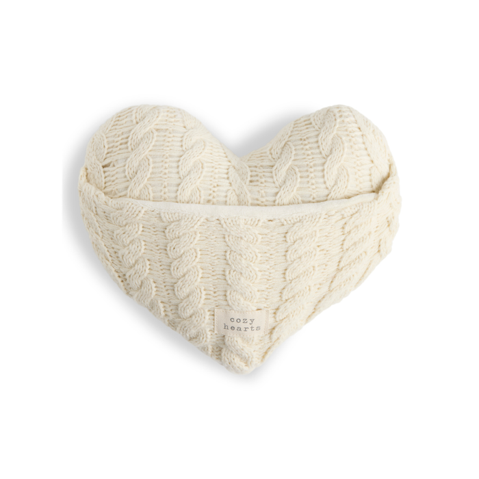 Cream Cable Knit Warm Heart