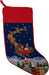 Santa and Reindeer Hooked Stocking