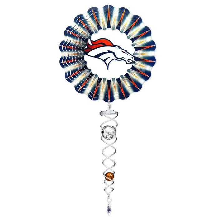 Denver Broncos NFL Wind Spinner Mini Set