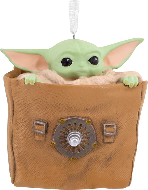 Star Wars: The Mandalorian The Child Grogu in Bag Hallmark Ornament
