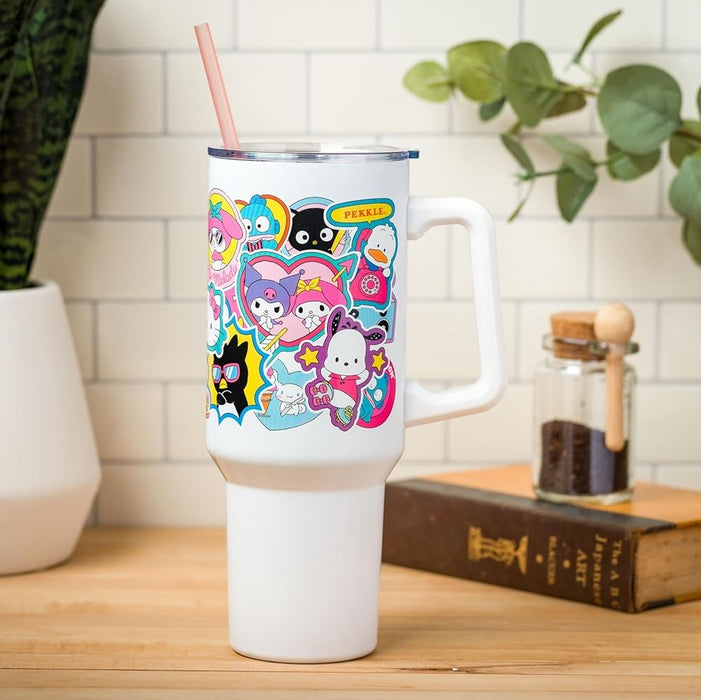 Hello Kitty and Friends Sticker Collage 40oz Stainless Steel Tumbler