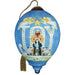 Joy To The World Deb Strain Hand Painted Blown Glass Ornament