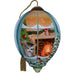 A Christmas Visitor Hazel Lincoln Hand- Painted Blown Glass Ornament