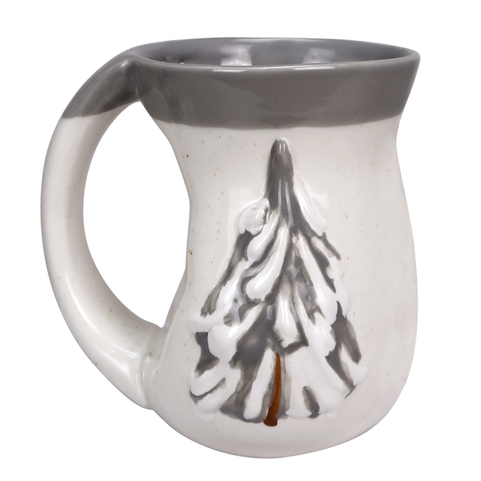 Pine Embossed Cozy Mug - Gray