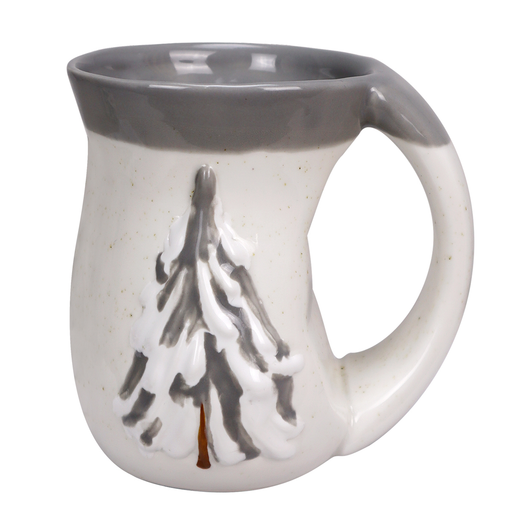 Pine Embossed Cozy Mug - Gray