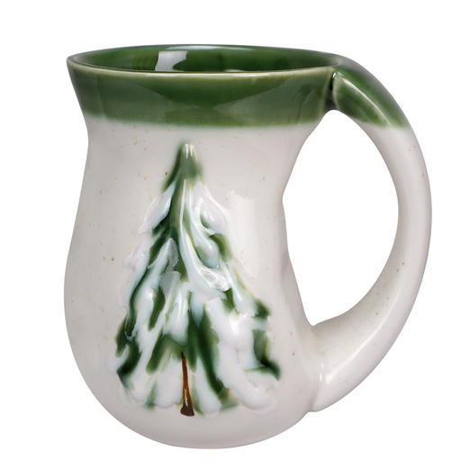 Pine Embossed Cozy Mug - Green