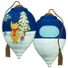 Classic Pooh The More It Snows Pooh And Piglet Christmas Tree Hand-Painted Blown Glass Ornament
