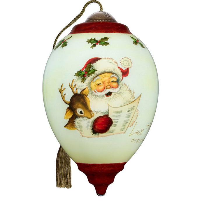 He's Making a List Ornament