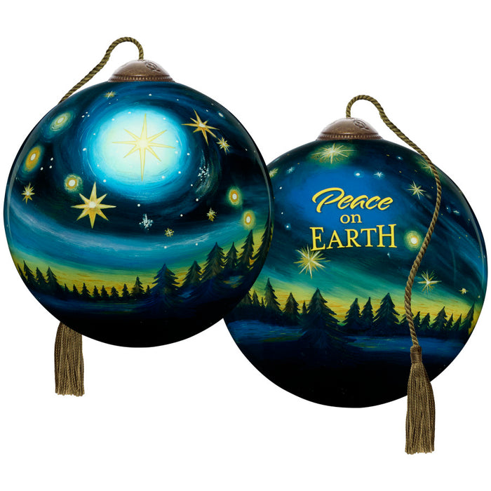 Peace On Earth Starry Night Ornament