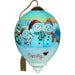 Family Is The Heart Of Christmas Hand-Painted Blown Glass Ornament