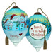 Family Is The Heart Of Christmas Hand-Painted Blown Glass Ornament