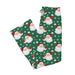 Green PANTS with Santa Claus pattern on a white background