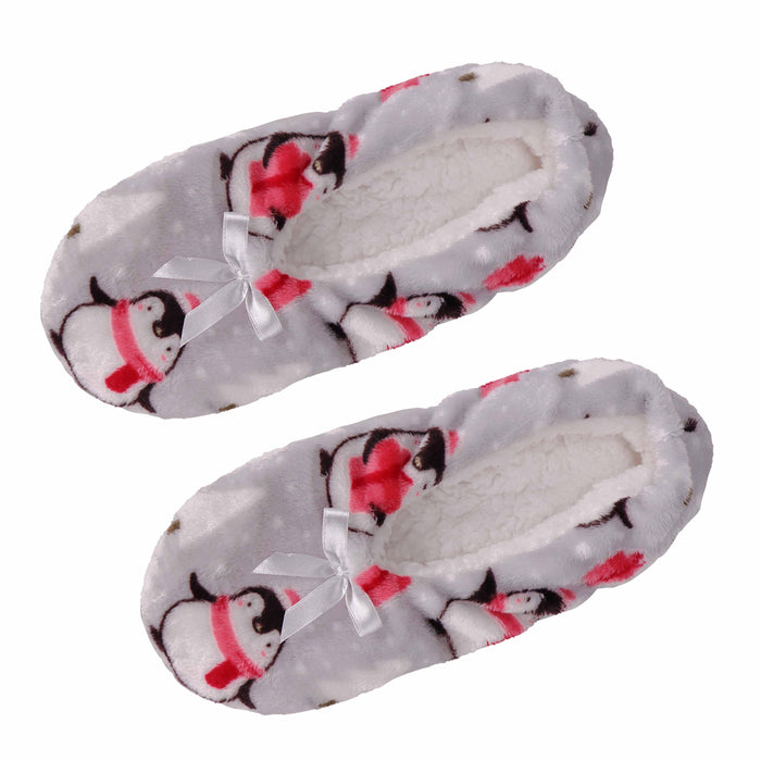 Velvety Fleece Penguin Slippers — Trudy's Hallmark