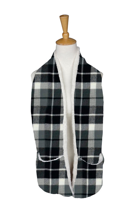 Basic Ultra Plaid Heated Scarf black