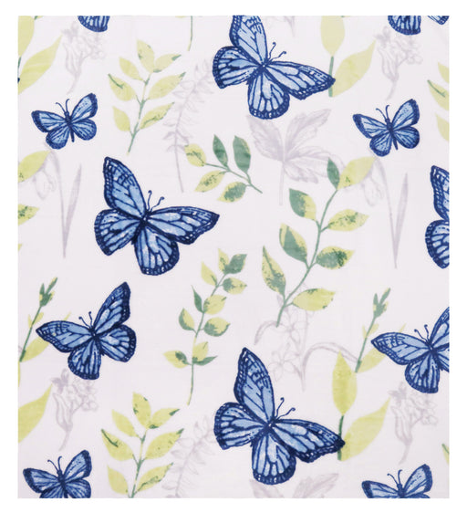 Butterfly Garden Single Layer Fleece Blanket