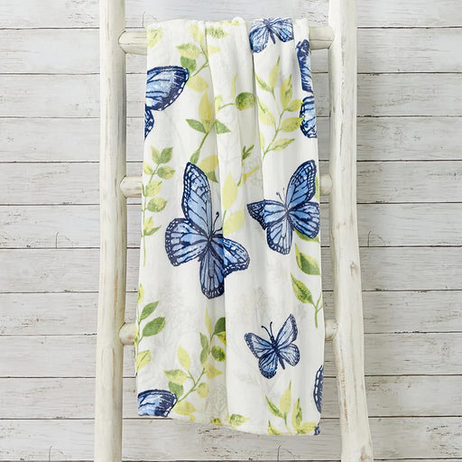 Butterfly Garden Single Layer Fleece Blanket
