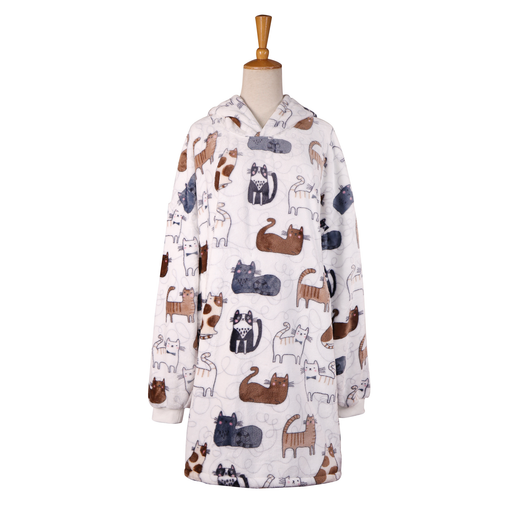 Cozy Kitty Oversized Blanket Pullover