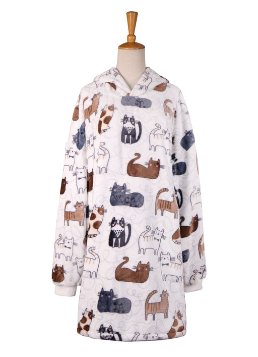 Cozy Kitty Oversized Blanket Pullover