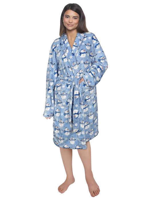 Frosty Friends Velvety Fleece Robe