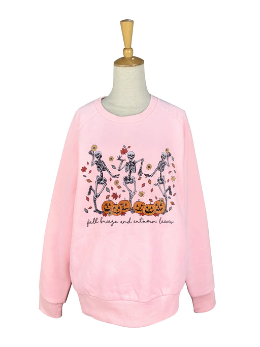 Dancing Skeletons Pink Sweatshirt